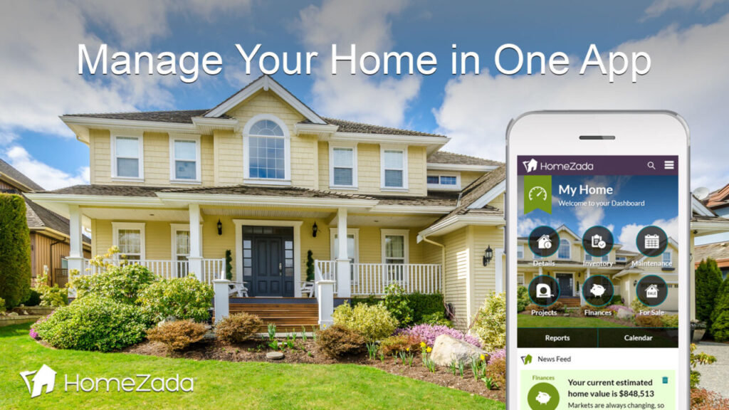 https://www.homezada.com/homeowners
Digital Home Management